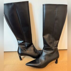 Zara Black Leather Boots